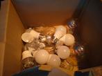 Doos vol E27, E14, GU10 lampen - Philips & Nedis, Led-lamp, Gebruikt, Minder dan 30 watt, Soft of Flame