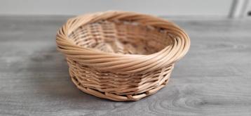 Rieten schaal/mand - Ø25cm, 9cm hoog beschikbaar voor biedingen