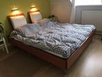 compleet origineel Auping bed., Huis en Inrichting, Slaapkamer | Bedden, Ophalen, Bruin, Tweepersoons, 180 cm