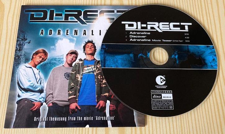 CD Single Di-Rect - Adrenaline (2 Tracks), Cd's en Dvd's, Cd Singles, Zo goed als nieuw, Rock en Metal, 1 single, Ophalen