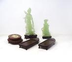 Antiek Jade Beeld 2x Beeld, Ophalen of Verzenden