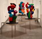 Drie keramische bijzettafels van Metaform., Huis en Inrichting, Tafels | Bijzettafels, Ophalen, Modern Minimalistisch., Vierkant