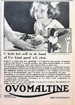 33 vintage advertenties reclames Ovomaltine 1935-69 Ovo, Verzamelen, Verzenden, Gebruikt, Overige typen