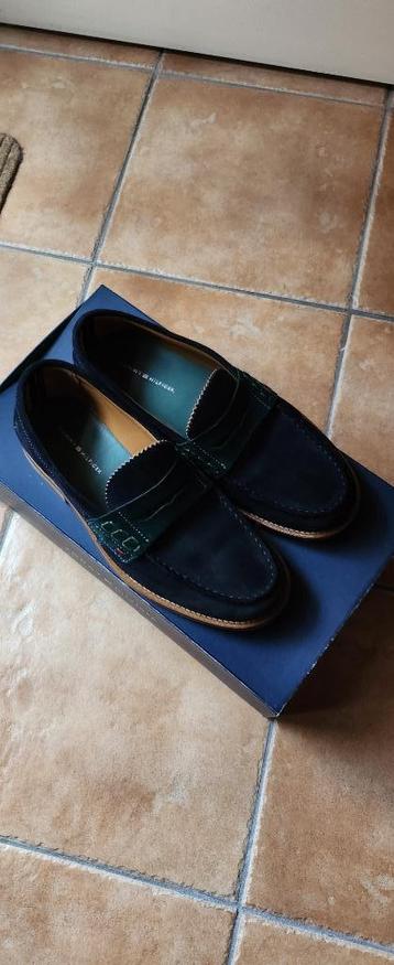 Mooie blauwe tommy hilfiger heren instapper loafer maat 6/40 beschikbaar voor biedingen