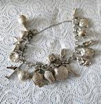 Zilveren (925) JASSERON bedelarmband / armband + 22 bedels, Sieraden, Tassen en Uiterlijk, Armbanden, Ophalen, Zo goed als nieuw