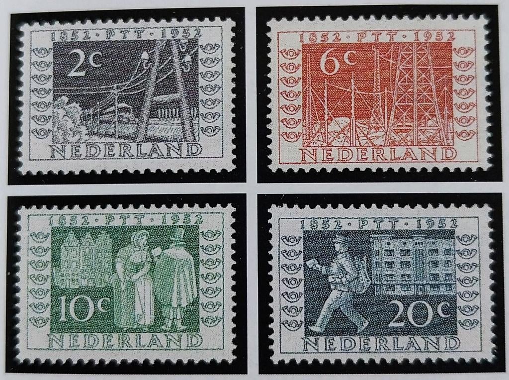 F151. 1952. ITEP jubileumzegels, ongebruikt., Postzegels en Munten, Postzegels | Nederland, Ophalen of Verzenden