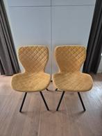 Eetkamerstoelen Lucca oker, Huis en Inrichting, Ophalen, Twee, Overige kleuren, Zo goed als nieuw