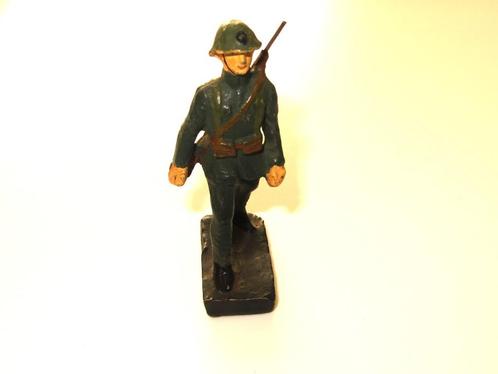 DURSO HOLLANDSE SOLDAAT +- 1940 NO LINEOL ELASTOLIN, Antiek en Kunst, Antiek | Speelgoed, Verzenden