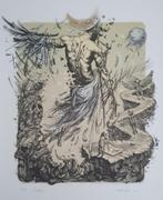 Exlibris / Ex libris, U. Turchenko, Icarus, mythologie, Antiek en Kunst, Kunst | Etsen en Gravures, Verzenden
