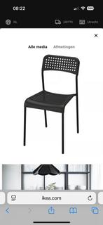 Zwarte stoeltjes ,stapelbaar, ikea, Kunststof, Zwart, Ophalen of Verzenden, Zo goed als nieuw