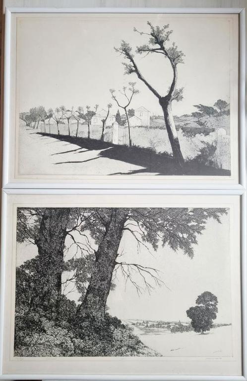 Arno van IJseren - Grafiek (2 stuks), Antiek en Kunst, Kunst | Etsen en Gravures, Ophalen of Verzenden