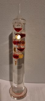 Galileo thermometer. hoogte 36 cm, Huis en Inrichting, Woonaccessoires | Thermometers, Binnenthermometer, Zo goed als nieuw, Ophalen