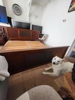 Prachtig antiek bed, Tweepersoons, Ophalen of Verzenden, Zo goed als nieuw, 180 cm