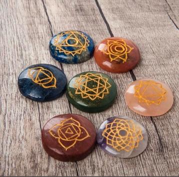Chakra Edelstenen Set - Nieuw & Gegraveerd beschikbaar voor biedingen
