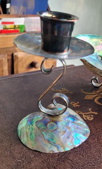 PAUA SHELL NEW ZEALAND KANDELAAR beschikbaar voor biedingen