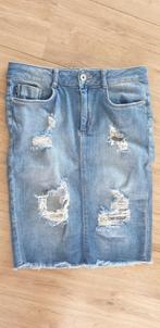 Spijkerrok mt M, Kleding | Dames, Rokken, Ophalen of Verzenden, Zo goed als nieuw, Blauw, Knielengte