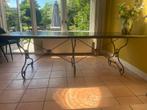 Prachtige eettafel van Belgisch hardsteen, Ophalen, Overige materialen, 200 cm of meer, 50 tot 100 cm
