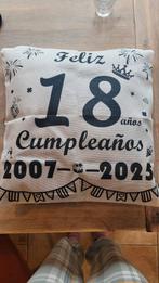 Kussen hoes 18 jaar kado, Huis en Inrichting, Ophalen of Verzenden