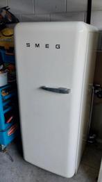 Smeg koelkast cremekleurig, Witgoed en Apparatuur, Koelkasten en IJskasten, Ophalen, 200 liter of meer, 60 cm of meer, Refurbished