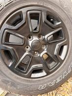 5x Jeep Wrangler Velgen + Banden - Rubicon Stijl, Auto-onderdelen, Banden en Velgen, Gebruikt, 265 mm, Banden en Velgen, 17 inch