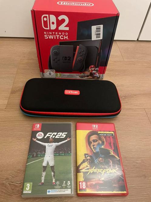 Nintendo Switch 2 + Cyberpunk + FC25 + Hoes, Spelcomputers en Games, Spelcomputers | Nintendo Switch, Zo goed als nieuw, Switch Original