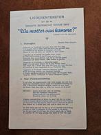 Liedteksten Bergsche Revue 1943 Vastenavend, Ophalen of Verzenden, Zo goed als nieuw