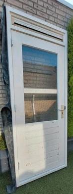 Degelijke buitendeur 201x88,5 cm geheel met kozijn, Ophalen, 80 tot 100 cm, 200 tot 215 cm, Buitendeur