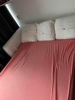 Slaapbank, Huis en Inrichting, Slaapkamer | Boxsprings, Ophalen, Gebruikt, Wit, Tweepersoons