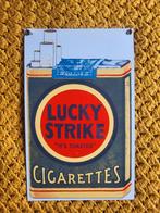 Emaille Lucky strike bord, Verzamelen, Ophalen of Verzenden, Zo goed als nieuw
