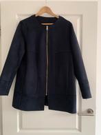 Marineblauwe alcantara jas maat 40, Ophalen of Verzenden, Zo goed als nieuw, Maat 38/40 (M)