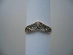 oude Zilveren ring maat 18 - 18,5  gemerkt 925, Sieraden, Tassen en Uiterlijk, Antieke sieraden, Ophalen of Verzenden, Zilver