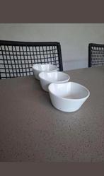 Noten schaaltjes wit serveerschaaltjes 3x xenos, Nieuw, Ophalen of Verzenden, Schaal of Schalen, Effen