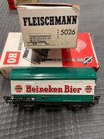 Fleischmann 5026 Heineken Bier Wagon HO, Hobby en Vrije tijd, Modeltreinen | H0, Gelijkstroom, Fleischmann, Wagon, Ophalen of Verzenden