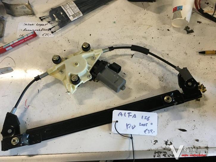 Alfa 156 2005 Elektr. Raammechanisme Rechtsvoor of Linksvoor, Auto-onderdelen, Ruiten en Toebehoren, Gebruikt, Ophalen of Verzenden