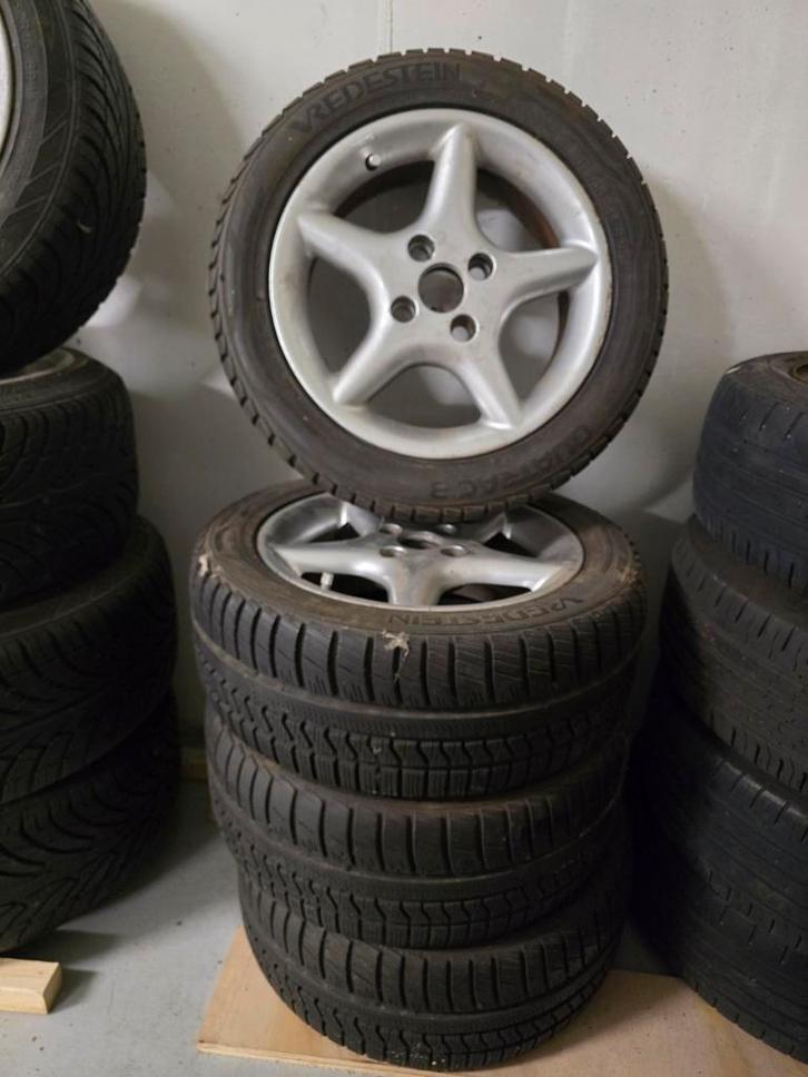 3 sets velgen winter en zomer 4x100/4x108/5x120, Auto-onderdelen, Banden en Velgen, Banden en Velgen, Winterbanden, 16 inch, 195 mm