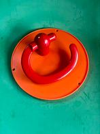 Retro pop-art handdoekhouder Memphis/jaren 80 rood plastic, Verzamelen, Retro, Ophalen of Verzenden, Huis en Inrichting
