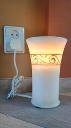 Mooi barnstenen lampje. 20 cm hoog., Ophalen of Verzenden, Zo goed als nieuw