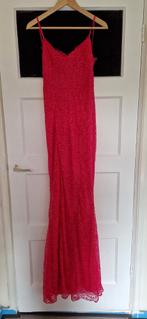 Nieuwe galajurk maat M met split - in verpakking!, Kleding | Dames, Jurken, Maat 38/40 (M), Nieuw, Ophalen of Verzenden, Rood