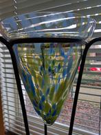 Glazen Decoratie in Standaard, Huis en Inrichting, Woonaccessoires | Vazen, Ophalen, Gebruikt, Blauw, Glas