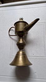 antieke koperen snotneus olielamp, Antiek en Kunst, Antiek | Koper en Brons, Ophalen of Verzenden, Koper