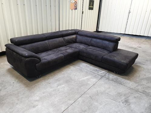 HENDERS & HAZEL Hoekzetel met schuifzit HAVANNA 270cm x 240c, Huis en Inrichting, Banken | Complete zithoeken, Gebruikt, Stof