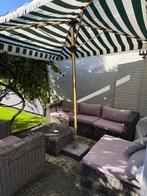 Loungeset tuin, Ophalen, Gebruikt, Wicker, Hocker