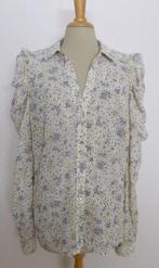 Romantische beige print blouse van Nukus! L, Verzenden, Zo goed als nieuw, Maat 42/44 (L), Beige