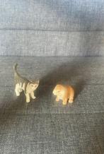 Kado tip: Schleich dieren (kat en konijn), Ophalen of Verzenden, Zo goed als nieuw, Hond of Kat, Beeldje of Figuurtje