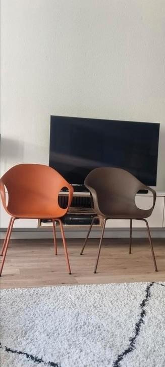 kristalia elephant design stoel/eetkamerstoel 2 stuks zgan, Huis en Inrichting, Stoelen, Zo goed als nieuw, Twee, Kunststof, Metaal