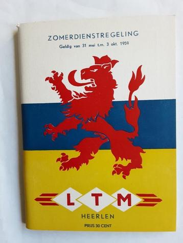 LTM - HEERLEN ZOMERDIENSTREGELING 31 MEI 1959 beschikbaar voor biedingen