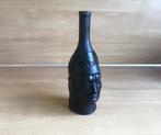 Vintage fles zwart glas gezicht - Morey, Verzamelen, Ophalen of Verzenden, Gebruikt, Overige typen