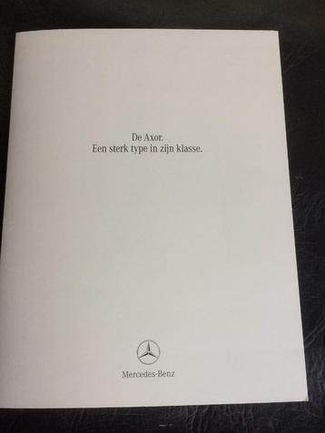 De Mercedes Axor, n sterk type in zijn klasse intro mei 2001 beschikbaar voor biedingen