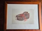 De schoenen van Abe, Jopie Huisman gesigneerd en Ingelijst., Antiek en Kunst, Ophalen