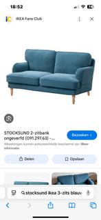 IKEA STOCKSUND 2-zitsbank - Blauw, Ophalen, 150 tot 200 cm, Tweepersoons, 75 tot 100 cm